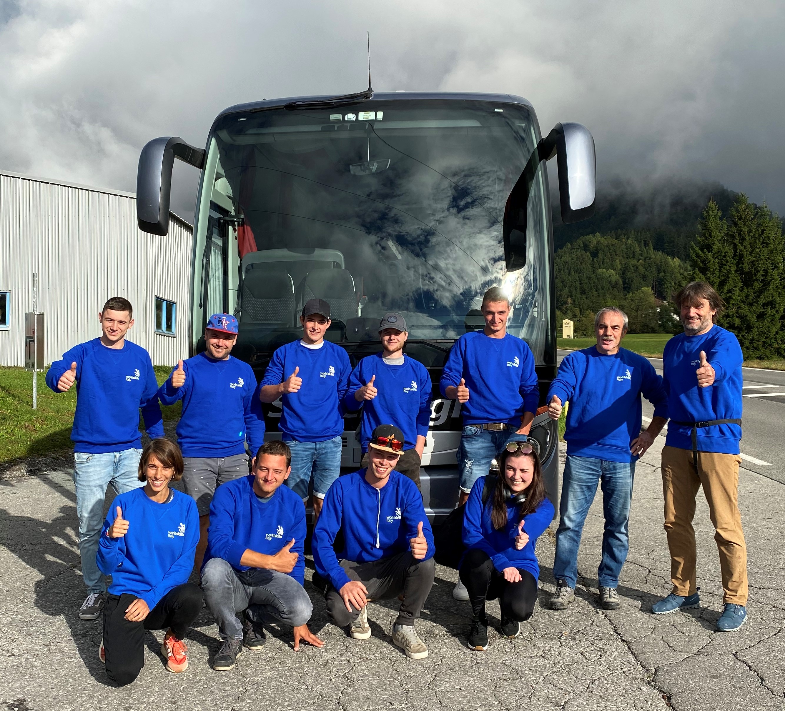 I partecipanti altoatesini in viaggio verso Graz